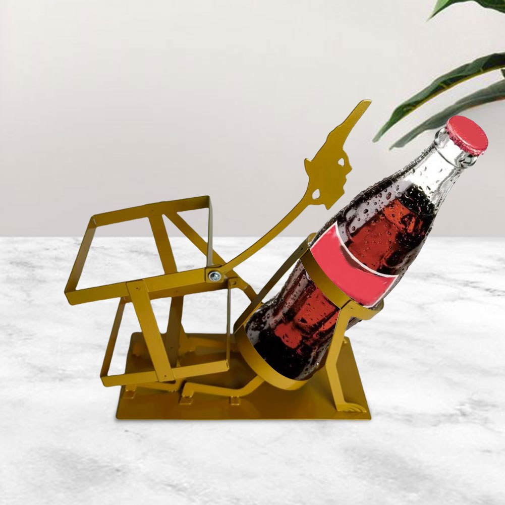 Whisky Beer And Wine - Suporte de Metal Estilo Steampunk com