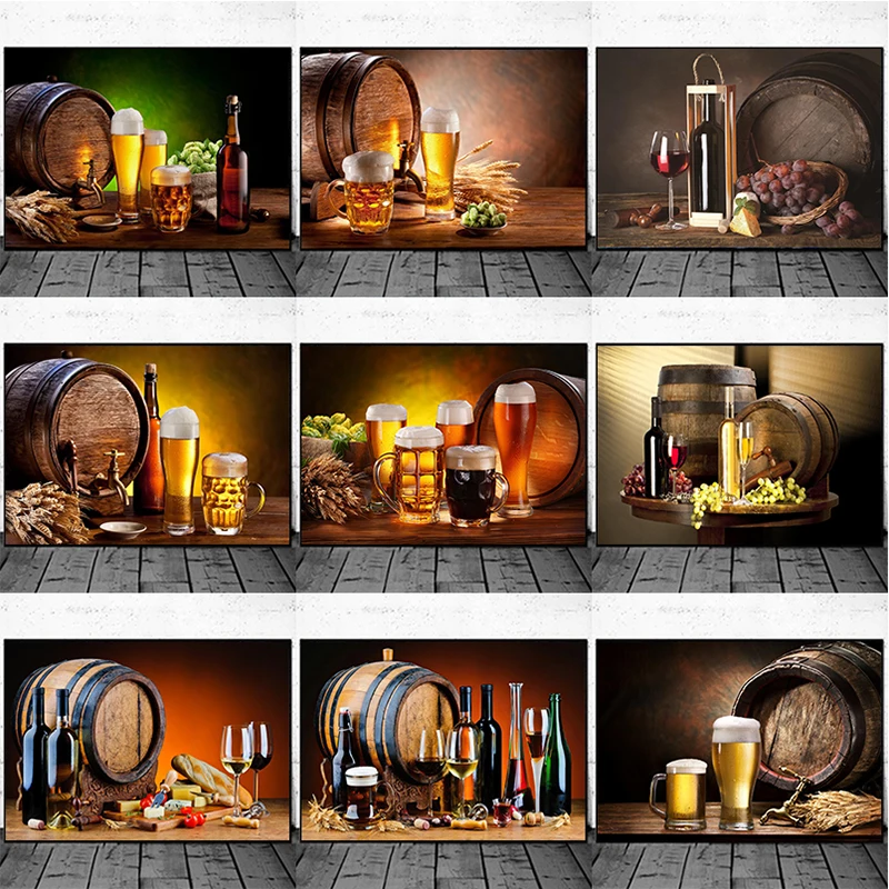 Wine Beer Bottle - Bar de cozinha vinho tinto uva