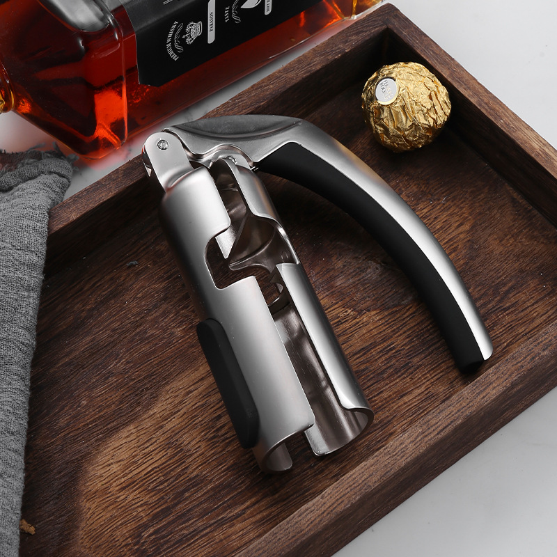 Cork Screw Lever - Saca-rolhas profissional de liga de zinco,