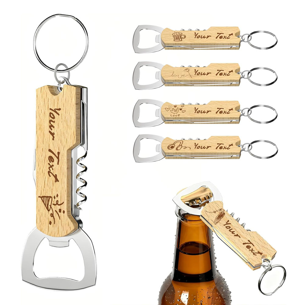 Wine Beer Bottle - Chaveiro abridor de garrafas com logotipo