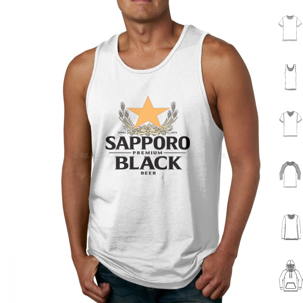 Wine Beer Rum - Camisetas Regata Sapporo Malt, Sem Mangas,