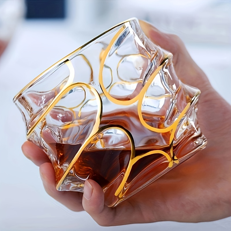 Whisky Beer And Wine - Copo de Whisky com Linha Dourada,