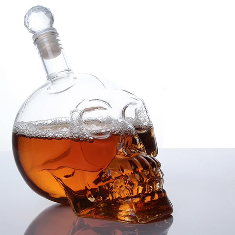 Whisky Beer And Wine - Criativo Crystal Skull Head Decanter, Garrafa