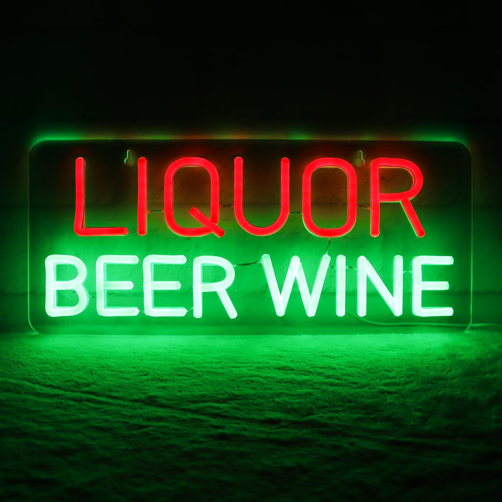 Wine Beer Store - Letreiros Neon de Licor, Cerveja e