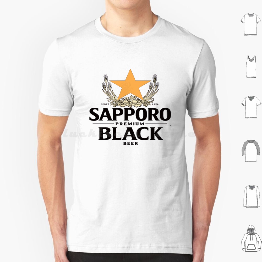 Wine Beer Rum - Camiseta Sapporo Malt 6XL de Algodão,