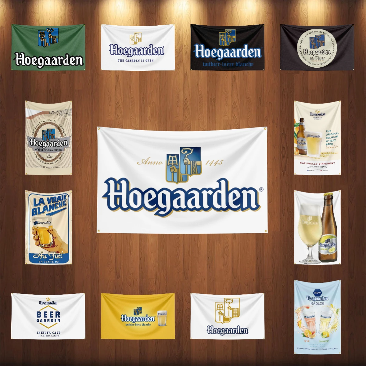 Wine Beer Rum - 3x5 pés h-Hoegaardens bandeira de cerveja