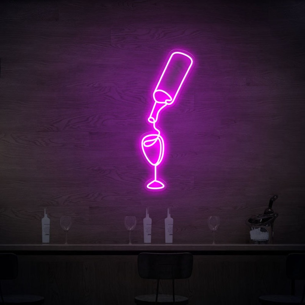 Vinho led luzes de sinal néon  - Wine Beer Store avaliação e preço