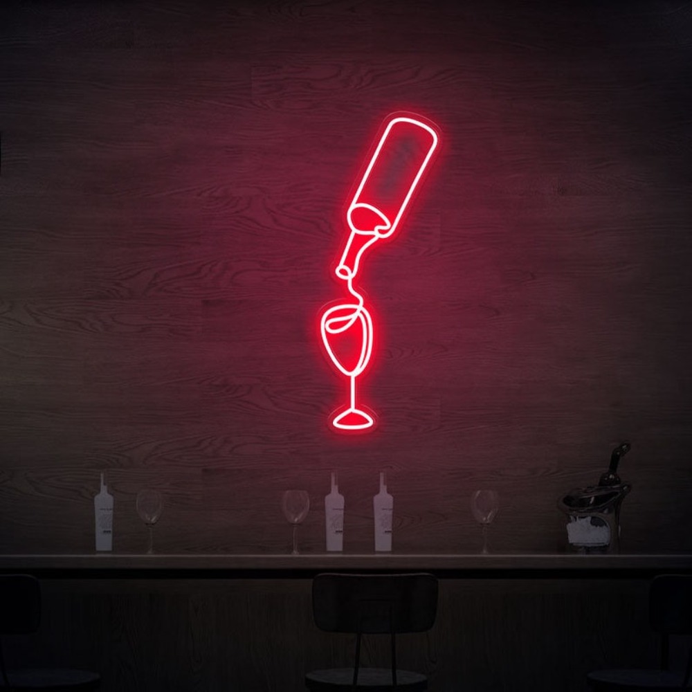 Vinho led luzes de sinal néon  - Wine Beer Store avaliação e preço