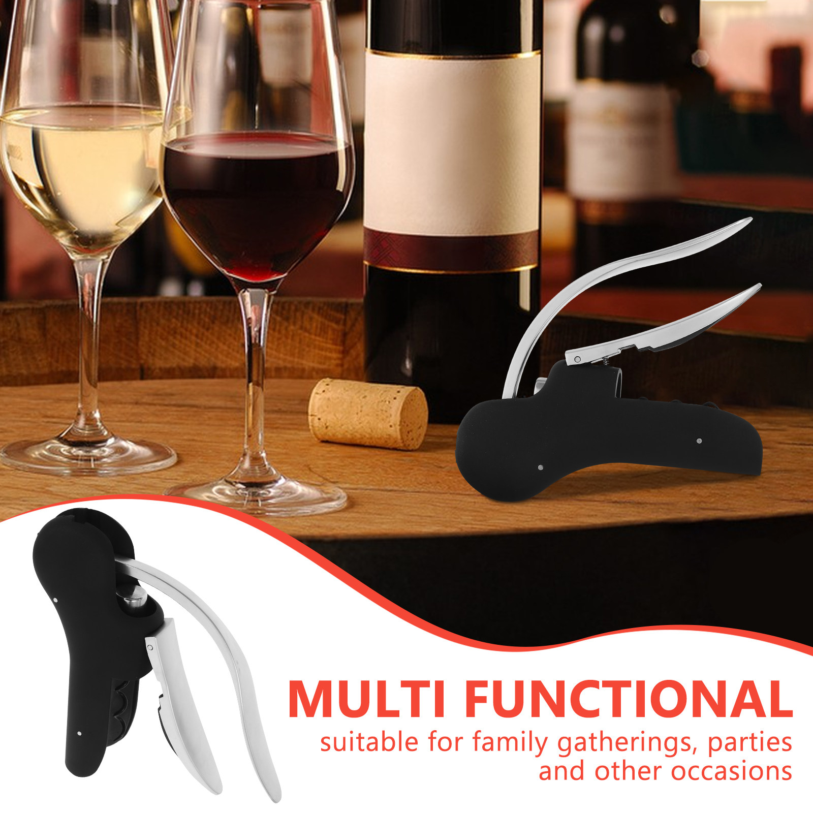 Abridor de Vinho Manual em Lig - Cork Screw Lever avaliação e preço