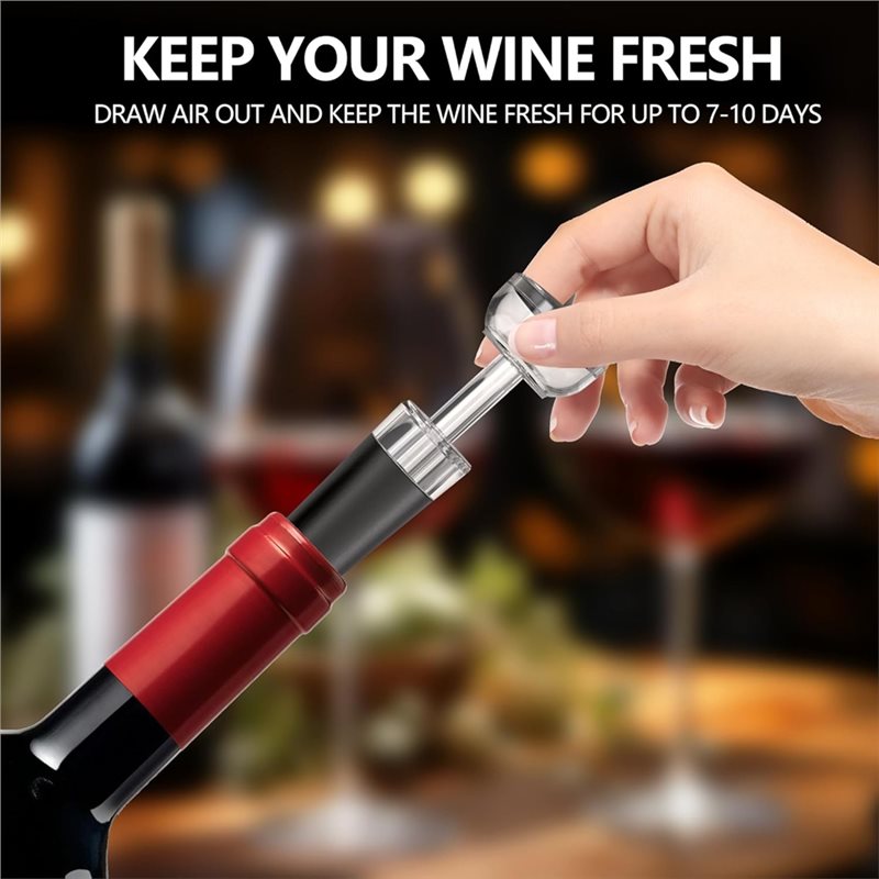 Abridor de Vinho Elétrico A84G - Decanter Aerator Set avaliação e preço