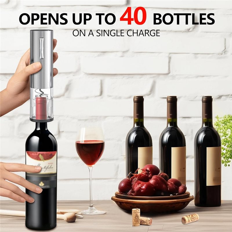 Abridor de Vinho Elétrico A84G - Decanter Aerator Set avaliação e preço