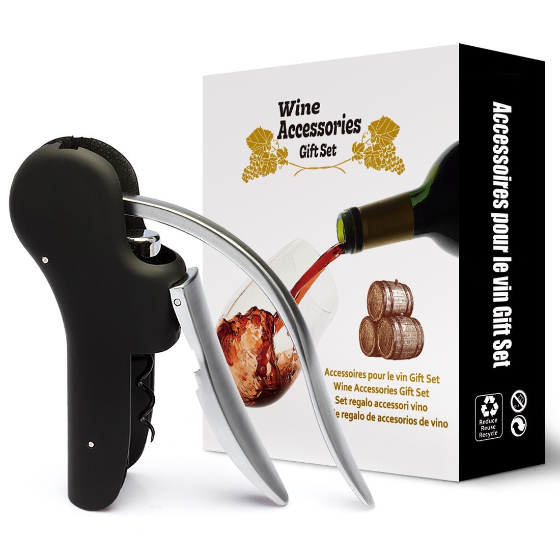 Conjunto de Saca-Rolhas de Vin - Cork Screw Lever avaliação e preço