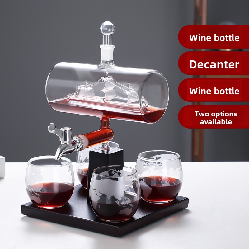 Decantador de vinho de vidro t - Decanter Aerator Set avaliação e preço