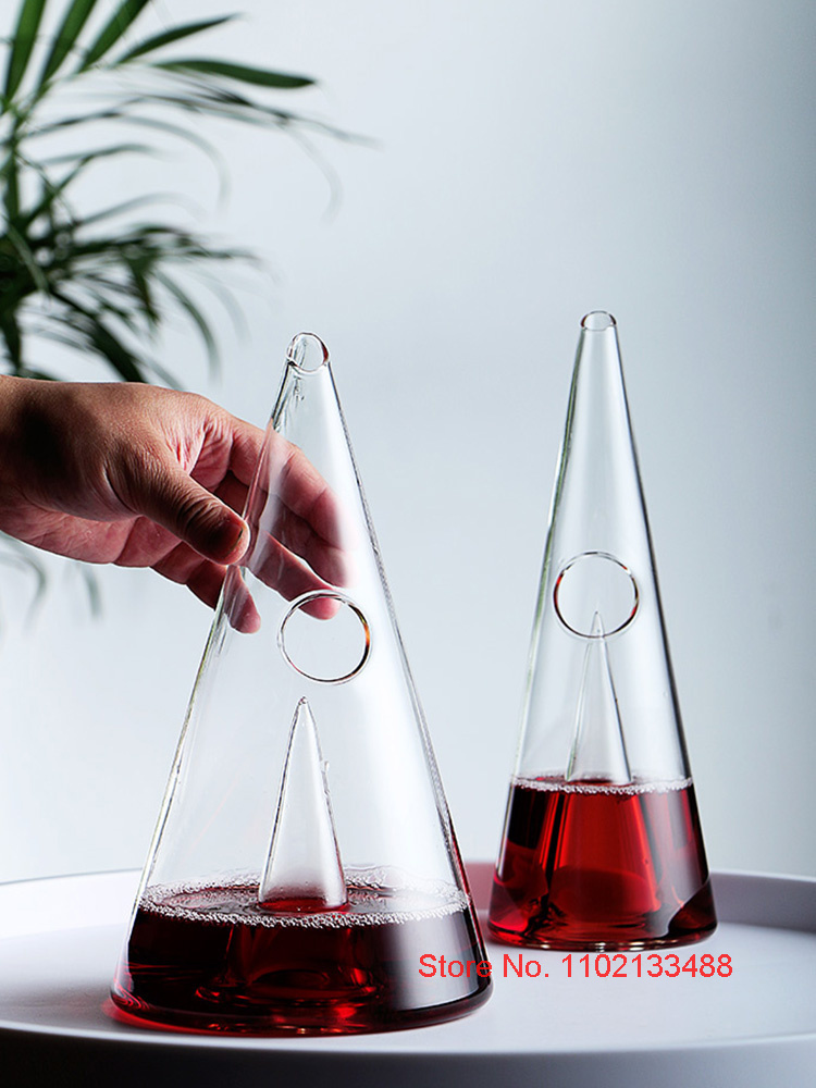 Cone vinho decantador separado - Decanter Aerator Set avaliação e preço