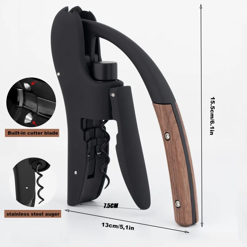 Abridor de Vinho Gooseneck - S - Cork Screw Lever avaliação e preço