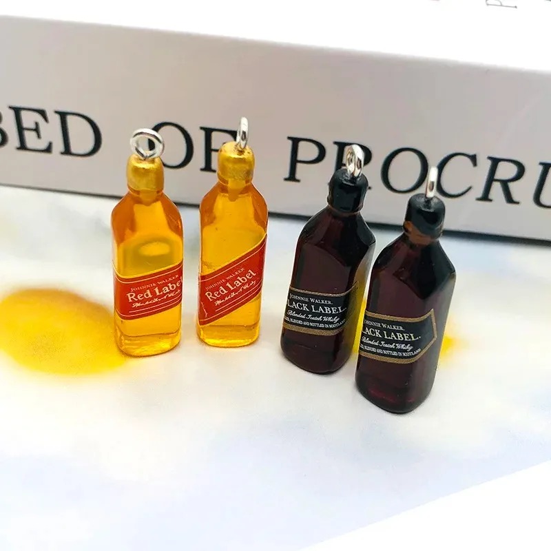 10 Peças de Mini Pingentes de  - Wine Beer Bottle avaliação e preço