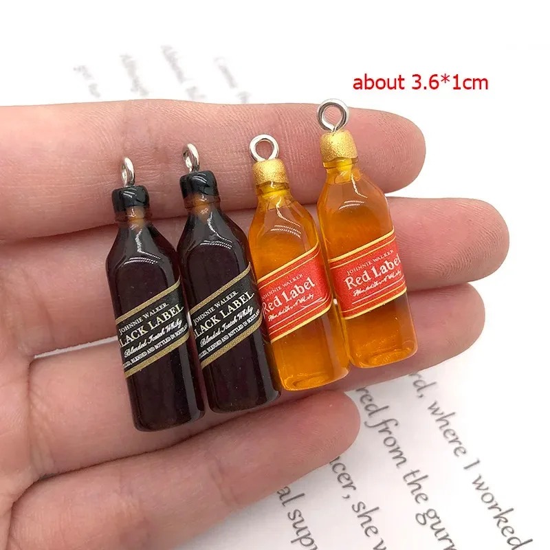 10 Peças de Mini Pingentes de  - Wine Beer Bottle avaliação e preço