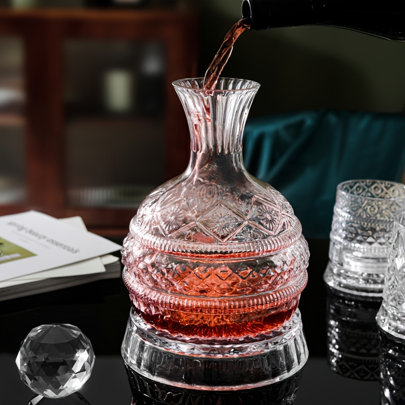 Decantador de vinho de cristal - Decanter Aerator Set avaliação e preço