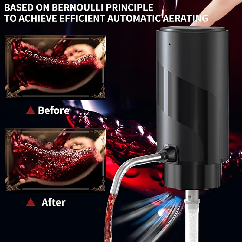 Conjunto de abridor de vinho e - Decanter Aerator Set avaliação e preço
