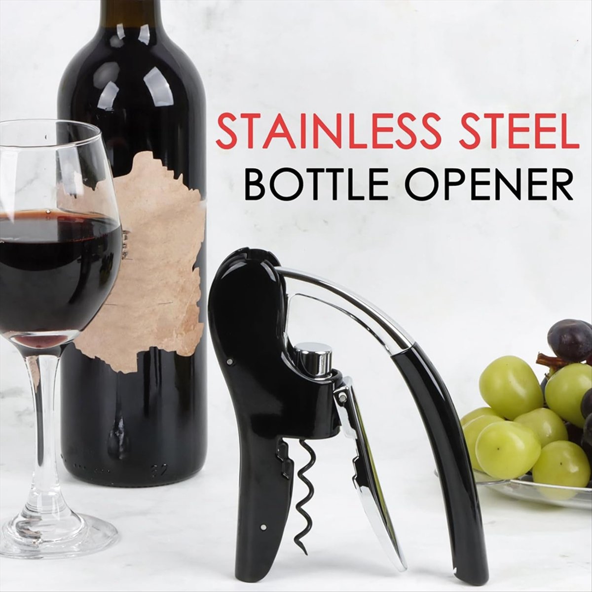 Abridor de garrafa de vinho de - Cork Screw Lever avaliação e preço