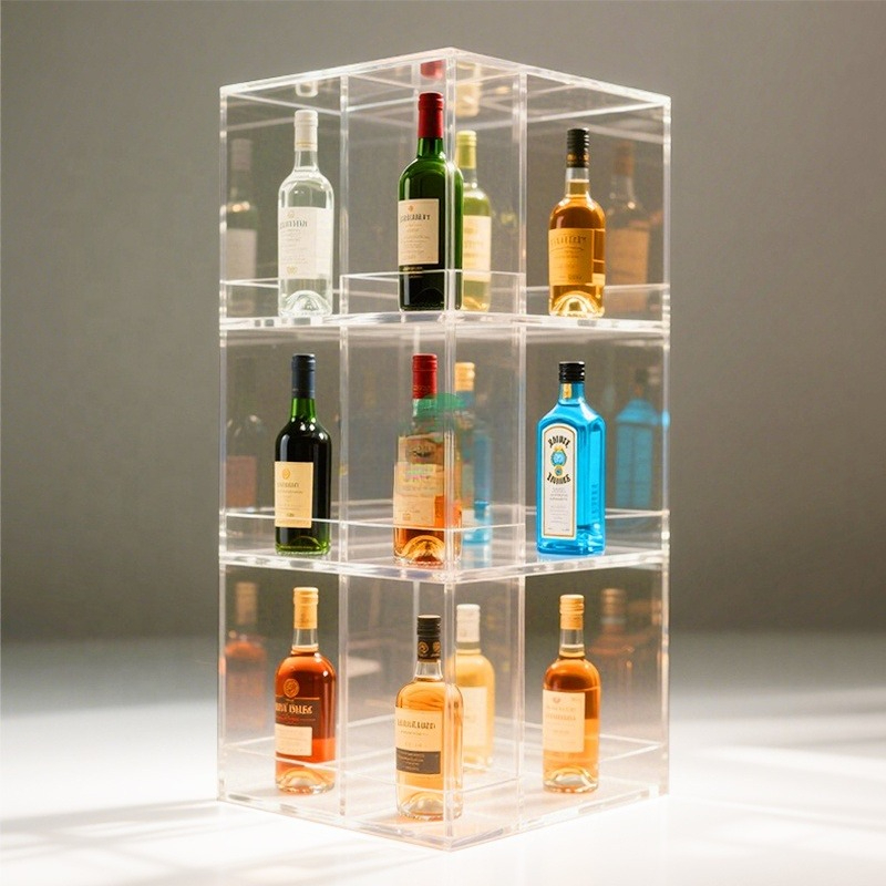 Expositor de acrílico para loj - Wine Beer Store avaliação e preço