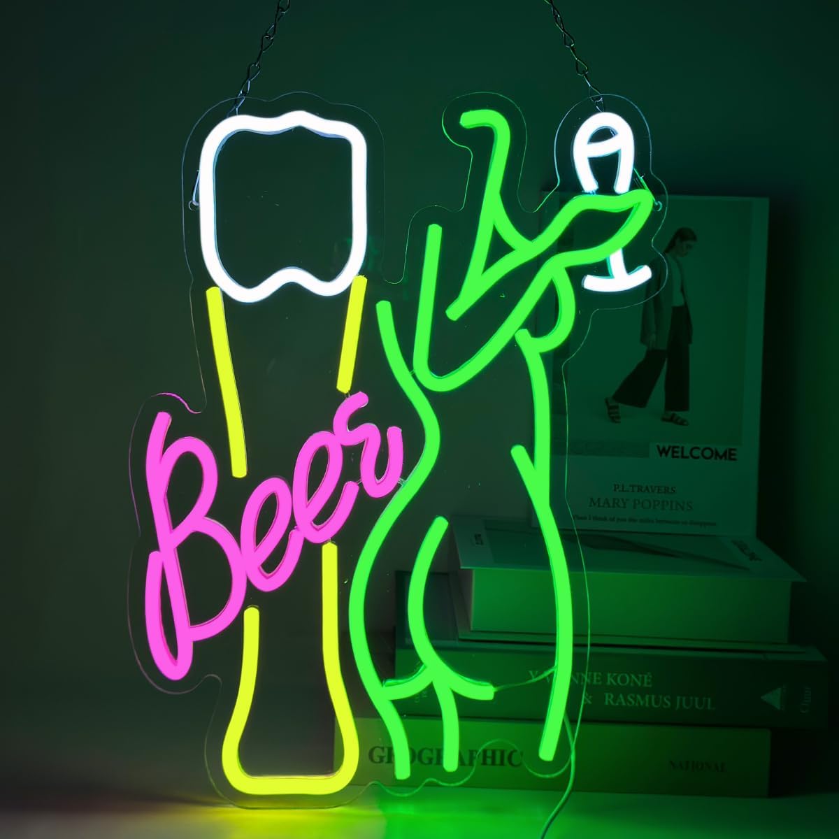 Letreiro Neon de Cerveja, Luz  - Wine Beer Store avaliação e preço