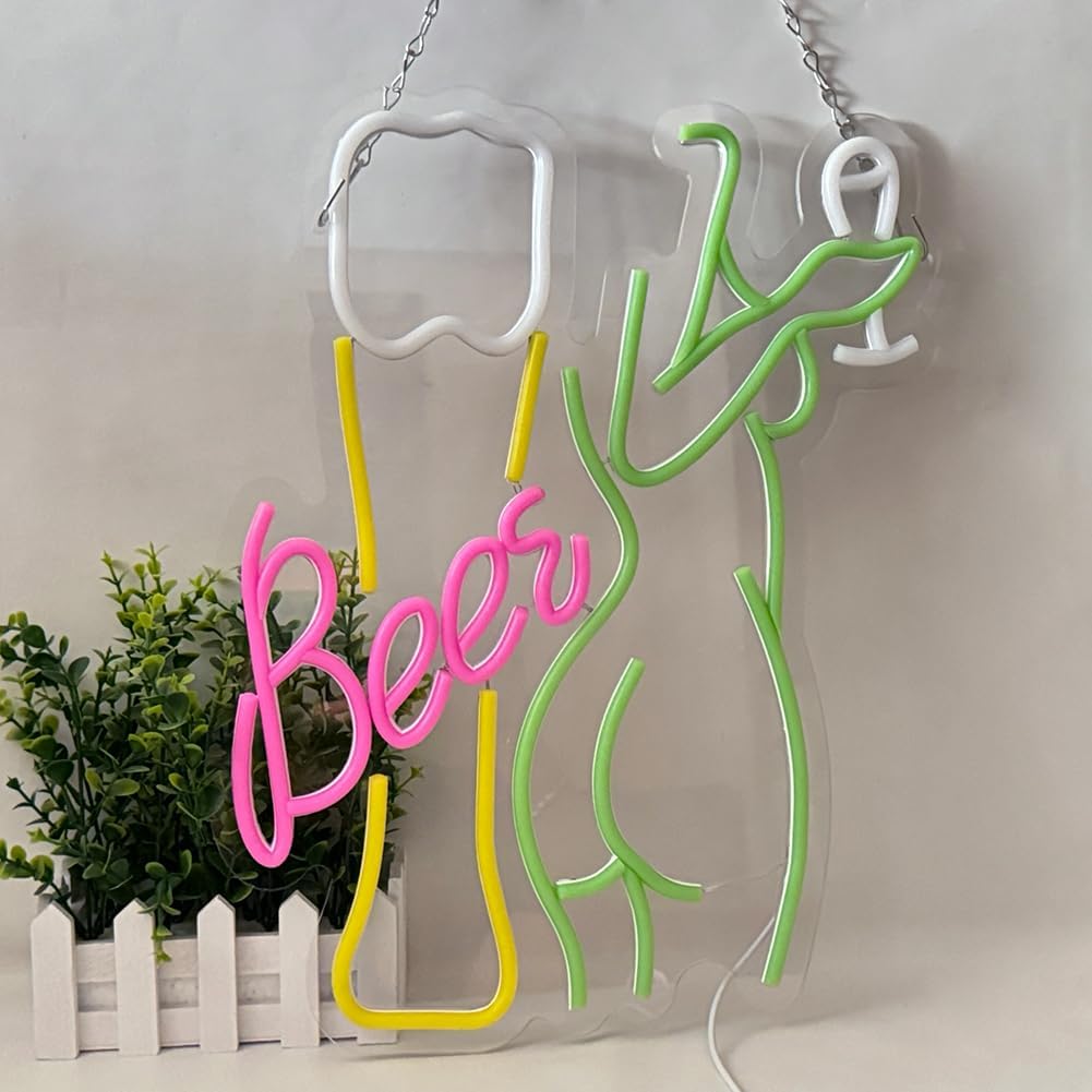 Letreiro Neon de Cerveja, Luz  - Wine Beer Store avaliação e preço