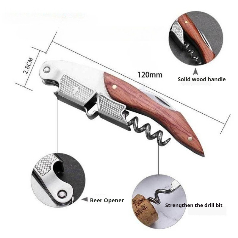 Saca-rolhas de Sommelier em Aç - Cork Screw Lever avaliação e preço